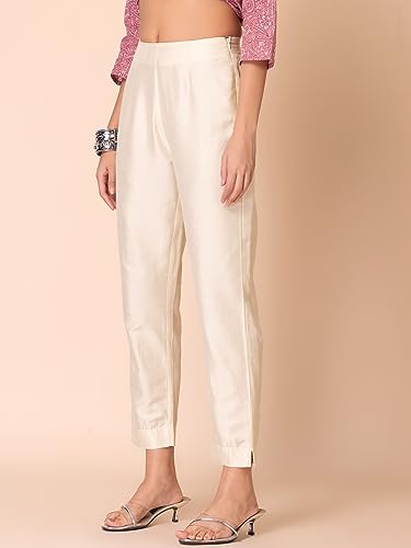 Image of Indya Women Straight Fit High Rise Pants