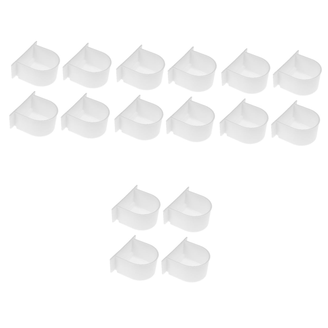 4sets Vogel Feeder Käfig Zubehör Papagei Lebensmittel Und Wasser Feeder Einfach Installieren Und Reinigen 4 Stücke * 4