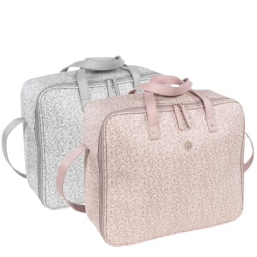 Pasito a Pasito Maleta De Clínica Flower Mellow. Bolsa De Maternidad Útil Para Llevar Al Hospital O Clínica. Organizador Fabricado En Polipiel Con Estampado De Flores Impresas. Color Gris