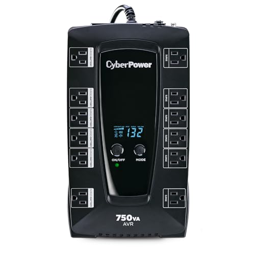 CyberPower AVRG750LCD Intelligent LCD UPS Battery 