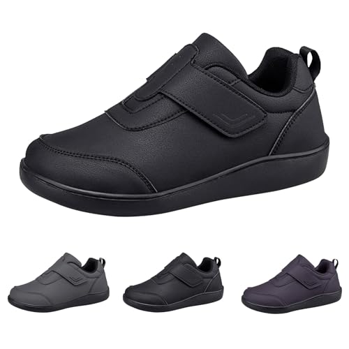 Chaussures en cuir synthétique uni légères et confortables