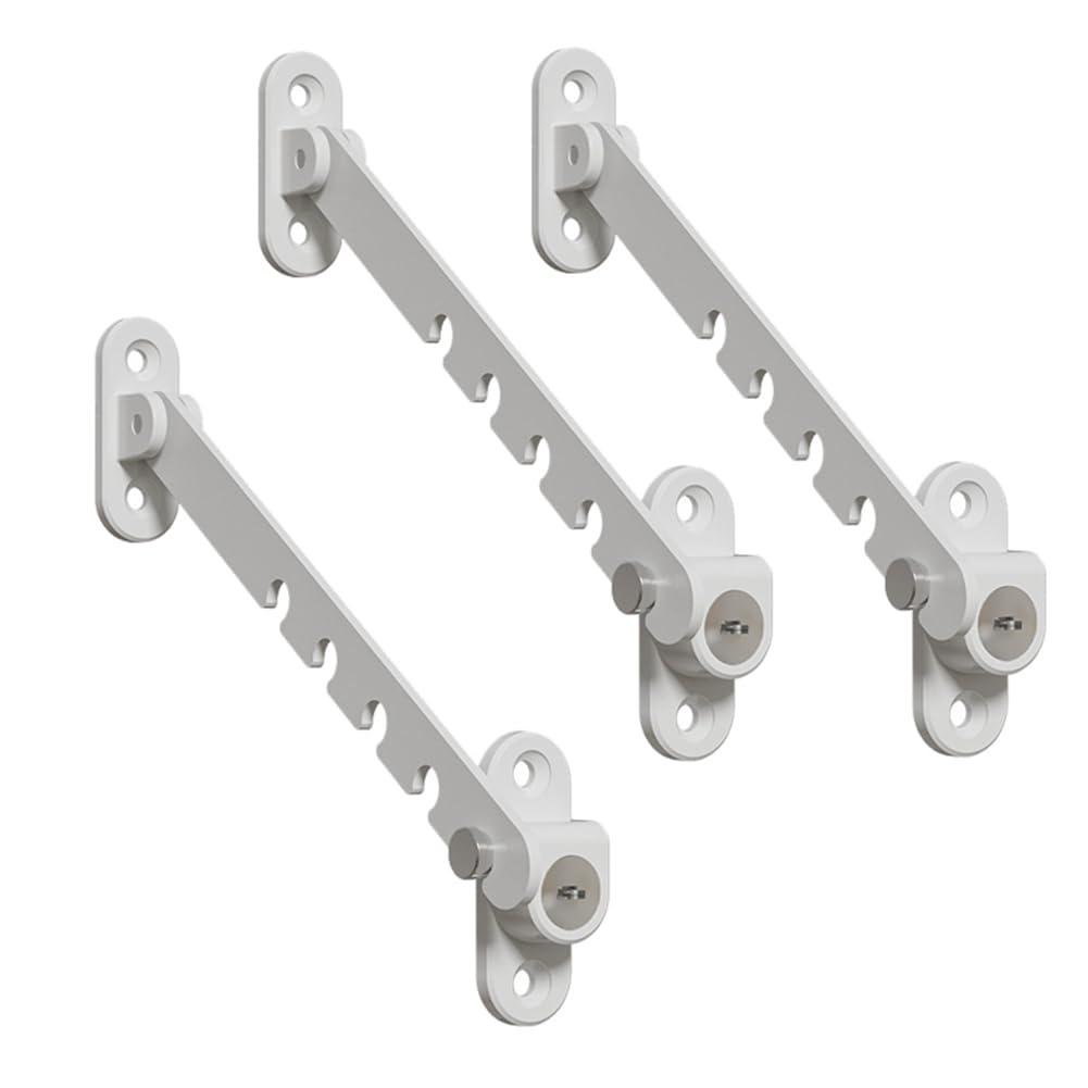 Window Stopper Lock Window Positioning Stop Home Security Door and Window Sash Lock Baby Protection White