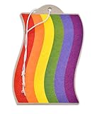 Rainbow Rides Pride Wavy Flag Automotive Air Fresheners for Vehicles | New Car Scent...