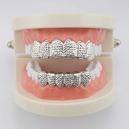 Juego de Grillz para Dientes Hip Hop en Plata y Oro 18K miniatura 2