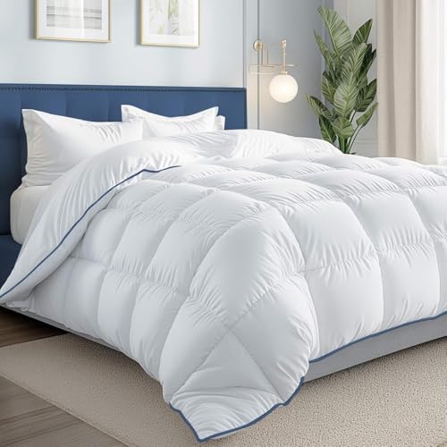 Aveallore Hypoallergenic All Season Lightweight Softness Down Comforter, King Size