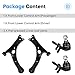 4PCS Front Lower Control Arm w/Ball Joint for 2000-2005 Celica, 2003-2008 Corolla Suspension Kit K640361 K640360 K90309