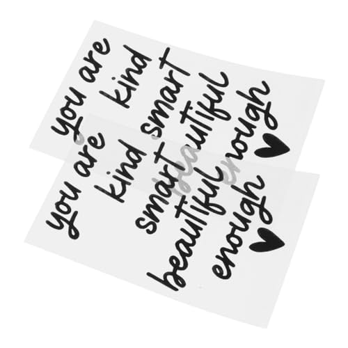 Stickers reflectantes con frases positivas para baño 2 pzas