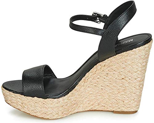 Michael Michael Kors Mujeres Sandalias con Plataforma, Black, Talla 10