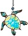 Sunset Vista Designs Metal and Glass Sea Turtle Bouncy Hanging Decoration