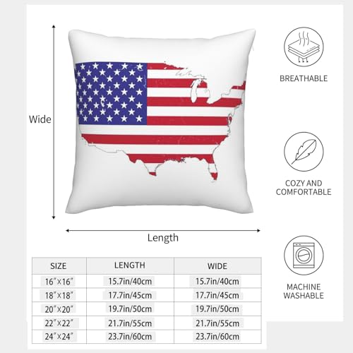 Housse de coussin USA EdWal lot de 2 pour canapé