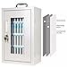 zktoermn Cell Phone Cabinet, All Steel Cell Phone Holder Classroom Wall-Mounted Pocket Chart Storage Cabinet Portable Cell Phone Storage Box, with A Locked (Color : White, Size : 32x21x51cm)