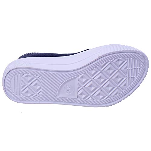 Tênis Infantil Feminino Passeio Confortável - AS169 Cor:Azul Marinho;Tamanho:29/30