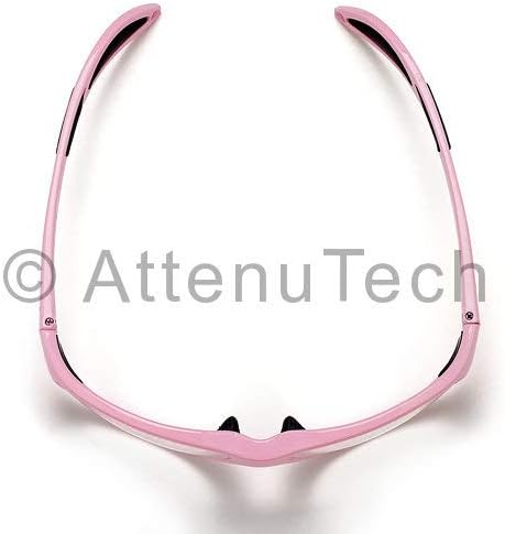 Miniatura 3 de Gafas de plomo con rayos X y protección de los ojos, Microlite Plus rosa envolvente marco de nailon con barras de patillas de agarre suave