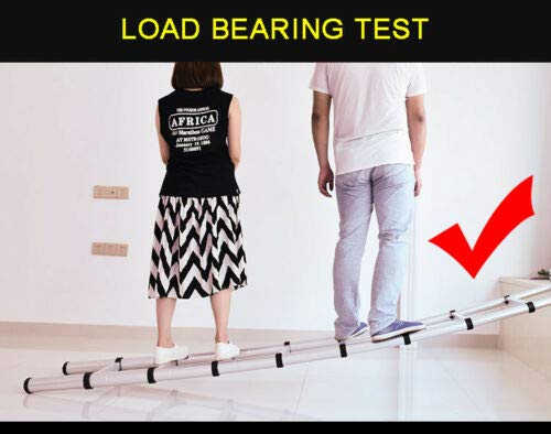 Dicn 12.5Ft Extension Ladder Telescoping 150Kg Capacity Aluminum Straight Ladders Retractable Lightweight For Home Office Diy Builers Transport In Car thumb #8