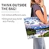 BLWSLC grand teton national park pattern tote shoulder bag, travel duffel bag for daily shopping, beach and fitness #2