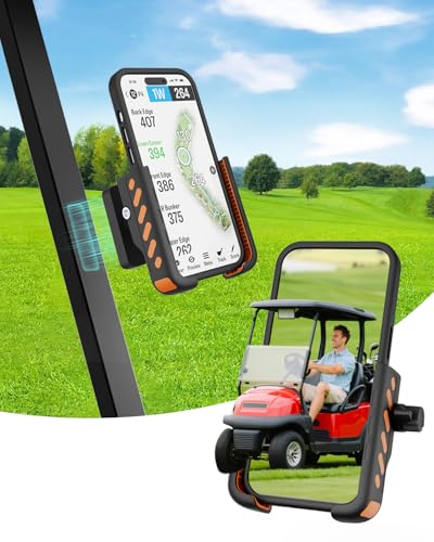 FASON Magnetic Phone Holder for Golf Cart, Ultra Strength Magnet / 360°Rotatable / 1s Lock & Release, Birthday for Dad Husband Men
