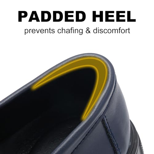 Image of Maichal Platform Loafers for Women Slip On Chunky Heel Lug Sole Shoes Business Work Dressy Loafers with Chain
