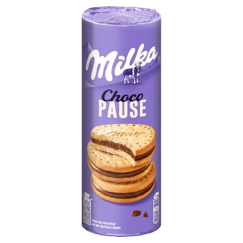 Milka Choco Pause Galletas Rellenas de Crema de Chocolate, 260g