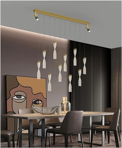Lámpara de techo LED alargada para mesa de comedor moderna y despacho 3