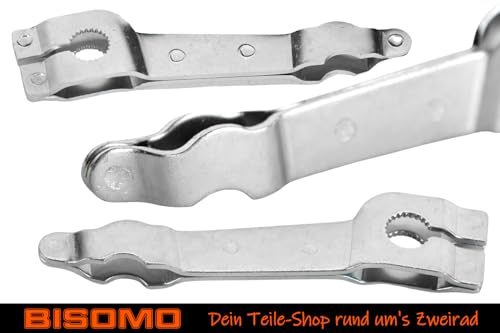 Bremshebel im Set für Bremsschild vorne und hinten für Simson S50, S50 Enduro, S51, S70, KR51/2 Schwalbe und SR50 Roller