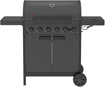 Charles Bentley 6-Burner Gas BBQ with Side Burner, Ottimo 420/6-Burner