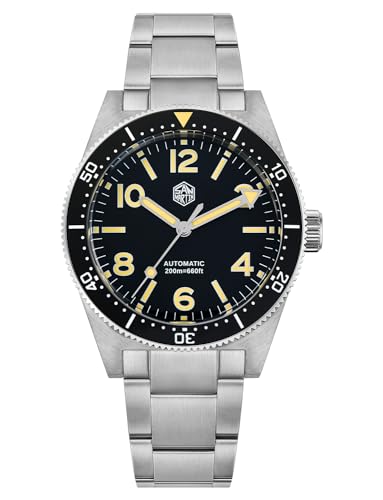 watchdives San Martin Hombres Reloj 62mas SN0139, 39mm 20Bar Reloj de Buceo NH35 Automático Mecánico de Lujo Buceo Impermeable Reloj de Pulsera