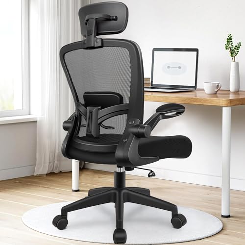 FelixKing Office Chair, Ergonomic Desk Chair, 360° Swivel Chair, Executive Chair with Adjustable Headrest and Lumbar Support, High Back Computer Chair, 300lbs(Black)