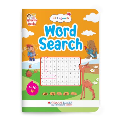 Image of Oswaal Lil Legends Word Search Puzzle Book | Interactive Learning Activity Book | Fun and Educational, Puzzles | Boost Vocabulary, Spellings and Focus | Brain Games for Children | Age 4+ Years