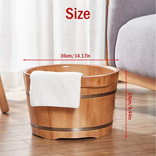 YXCKG Spa de Pies de Madera Natural 24cm miniatura 5