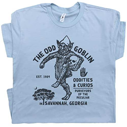 M - Odd Goblin T Shirt Goblin Shirt for Men Women Guys Cool Vintage Monster Occult Weird Graphic Tee Unusual Mode Blue