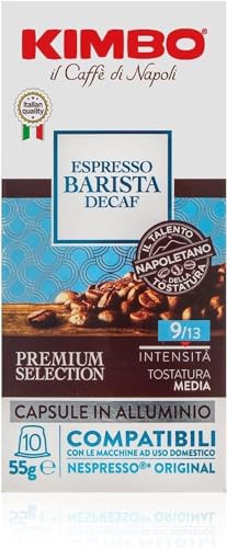 Kimbo 100 Capsule Caffè Compatibili Nespresso®, Espresso Barista Decaf