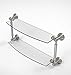 Allied Brass WP-34/18 Waverly Place Collection 18 Inch Two Tiered Glass Shelf, Satin Nickel