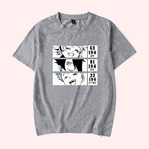 Camiseta The Promised Neverland masculina Emma Ray Norman Anime camisa feminina Neverland Tops camis