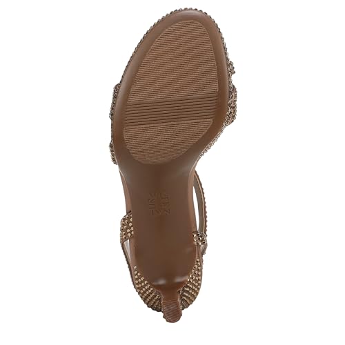 Naturalizer Women's Abby Heeled Sandal Café Beige Satin 11 W — view 4