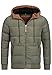 Produktbild Indicode Herren Adeline Winterjacke m. Kapuze (Teddyfutter) |Steppjacke Herrenjacke Forest S