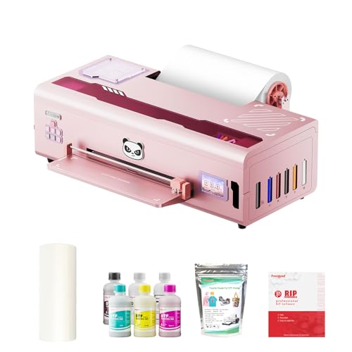 Procolored K13 Lite Impresora DTF A3 para Camisetas y Ropa, 33cm Impresora Textil con Tinta Blanca y protección infrarroja del Cabezal, máquina DIY de diseño Textil (Rosa)