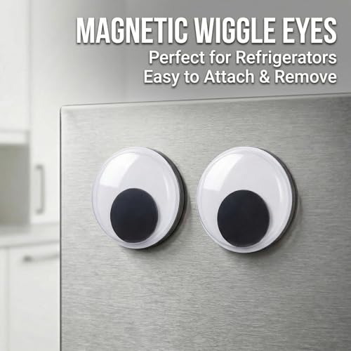 Ojos grandes para refrigerador de 3.94 pulg. con imán, set 2 miniatura 5