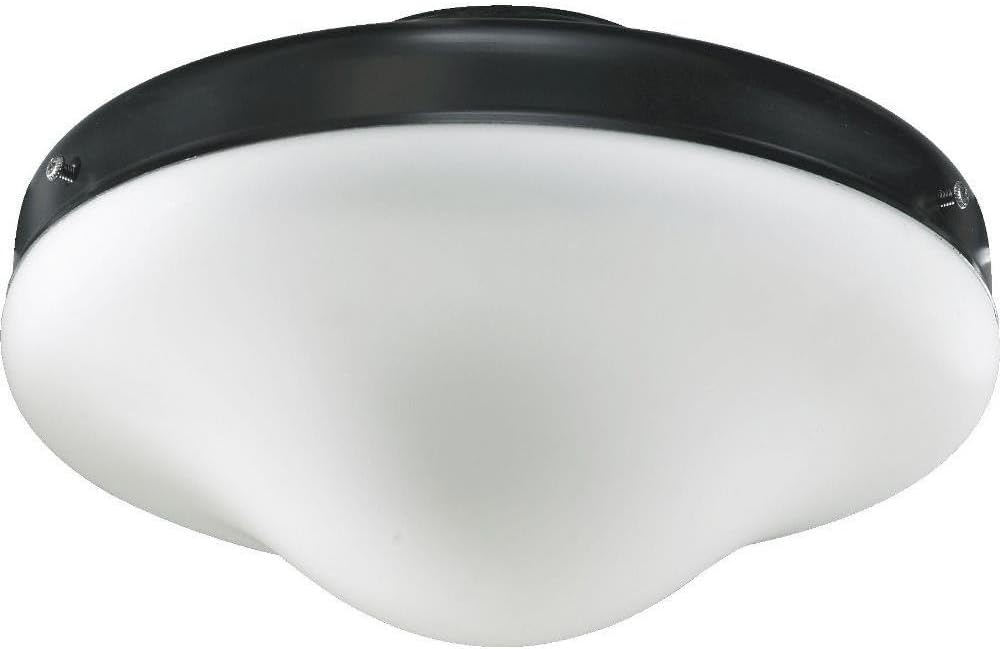 Quorum 1377-859, Satin Opal Glass Patio Light Kit, Matte Black