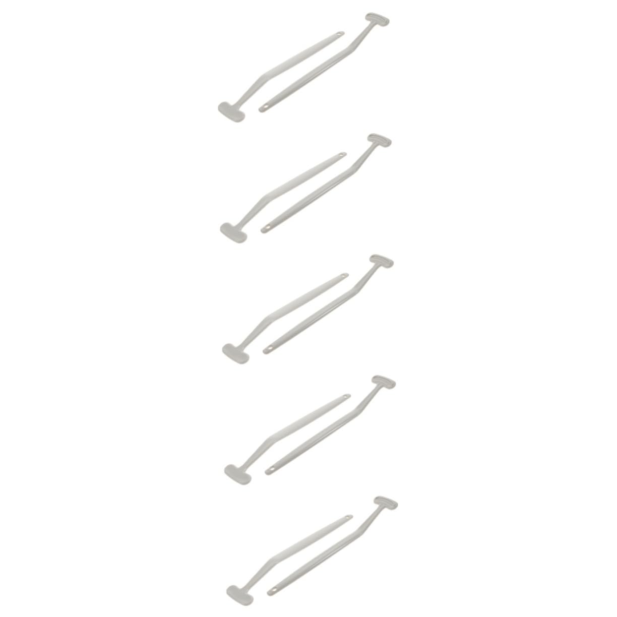 Beavorty 10 Pezzi Pulisci-lingua Pulisci Lingua Portatili Spazzolino Per Pulire La Lingua Spatola Di Plastica Lingua Orale Spazzolino Da Denti Per Adulti Infantile Pp Portatile Forniture