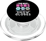 Las mejores mamás coleccionan globos de nieve coleccionistas Día de la Madre PopSockets PopGrip para MagSafe