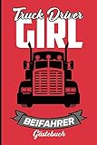  Lastkraftwagenfahrerin  Gästebuch: Geburtstagsgeschenk für Lkw Fahrerin  Schönes Geschenk für Fernfahrerin zum Geburstag