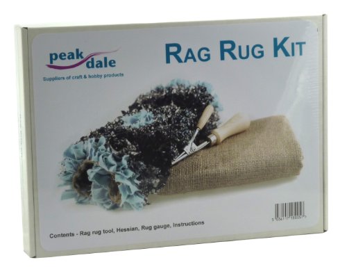 Peak Dale Rag Rug Kit - Rag Rug Tool, Hessian, Rag Gauge, Instructions