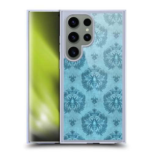 Coque Samsung S24 Ultra Antichoc MagSafe Fine Motif Abeille Bleu