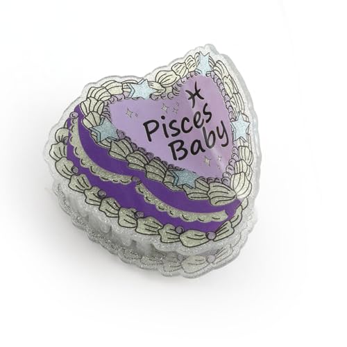Pisces Baby Hair Clip,Personalized Gift Personalized Acetate Hair Claw Clip for Women