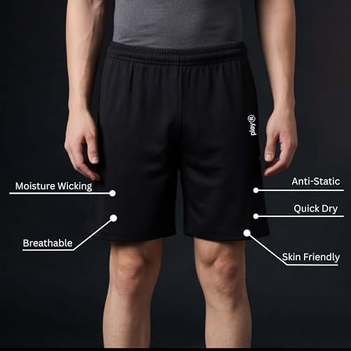 Image of playR Men's Adult Run Shorts - FLEXVENT Regular Fit Athletic Shorts for Adults- Breathable, Lightweight, Quick-Dry Gym & Training Shorts for Running, Fitness, Casual Comfort - All Season
