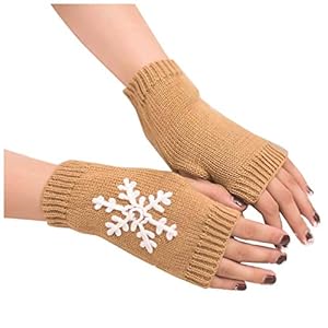 BIBOKAOKE Vingerloze handschoenen dames fijn gebreide handwarmer warmers gebreide pluswarmer handwarmers korte gebreide…