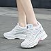 Imagen de MIXSEN Zapatillas Cuña Interior Mujer Ligero Malla Transpirable Zapatos Wedge Sneakers Talón Plataforma 8 cm