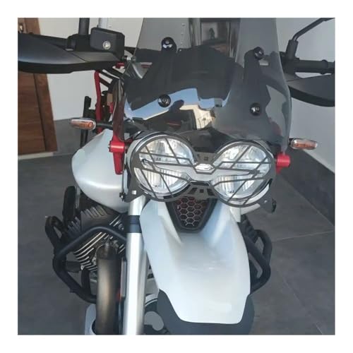 Eviter phare cassé sur Moto Guzzi V85TT filet rabattable acier - 5