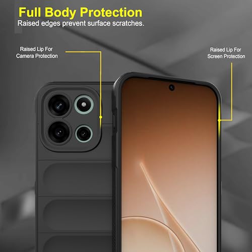 Image of Zapcase Back Case Cover for OnePlus Nord 6 | Compatible for OnePlus Nord 6 Back Cover | Liquid Silicon Magic Case with Camera Protection | Black
