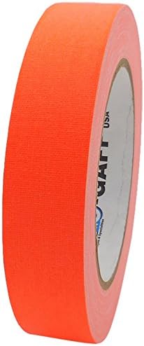 Pro-Gaff RS127OR24X25 24 mm x 25 yd Fluorescent Matt Cloth Tape